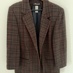 Sag Harbor Women's Plaid Blazer - Multi Color